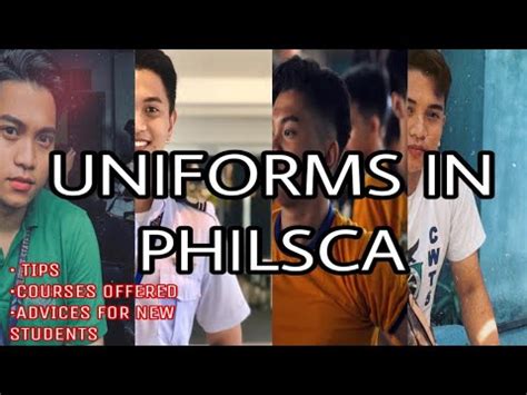 Different kinds of Uniforms in PHILSCA + 1000 .